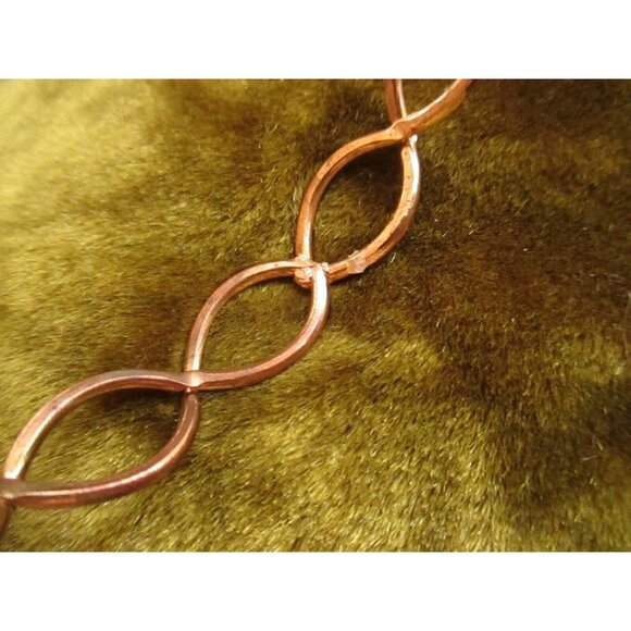 Vintage 70's Handcrafted Open-Loop Copper Bangle Bracelet 2.5" Hippy - Picture 4 of 4